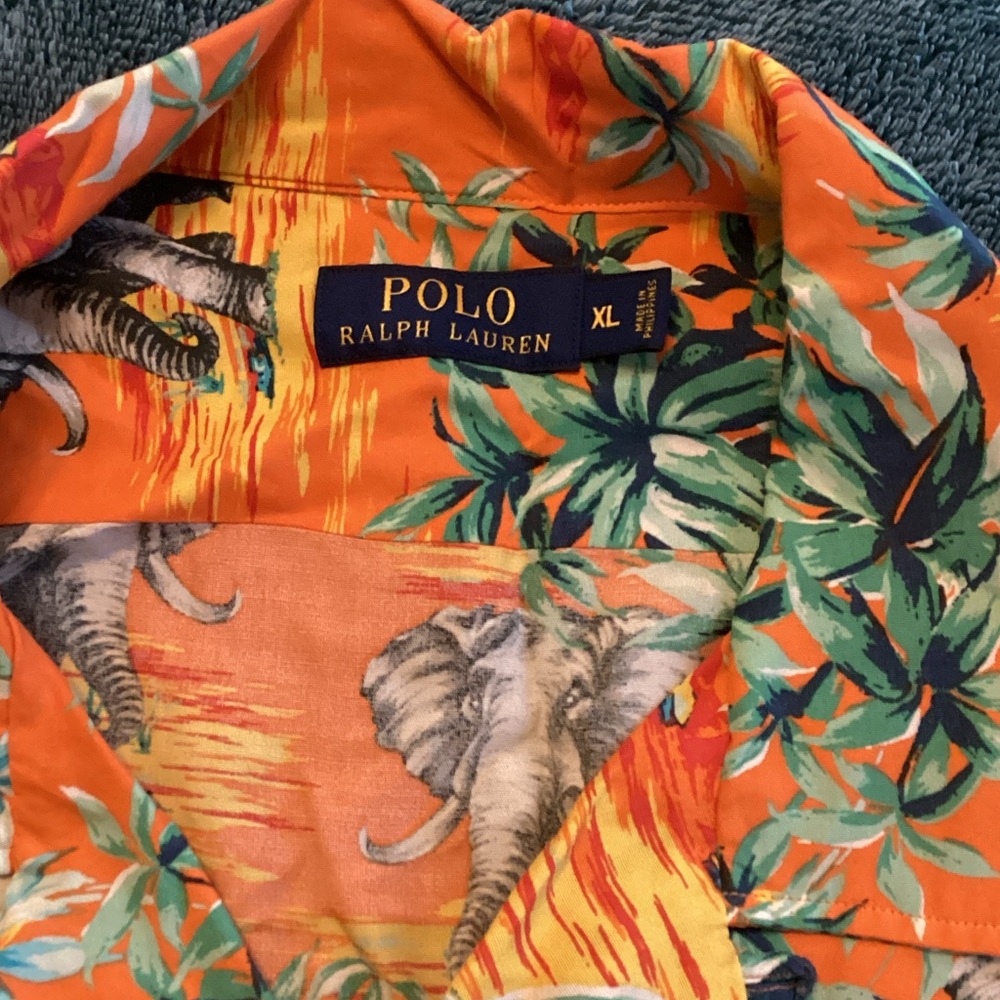 Polo by Ralph Lauren Orange Tropical Shirt